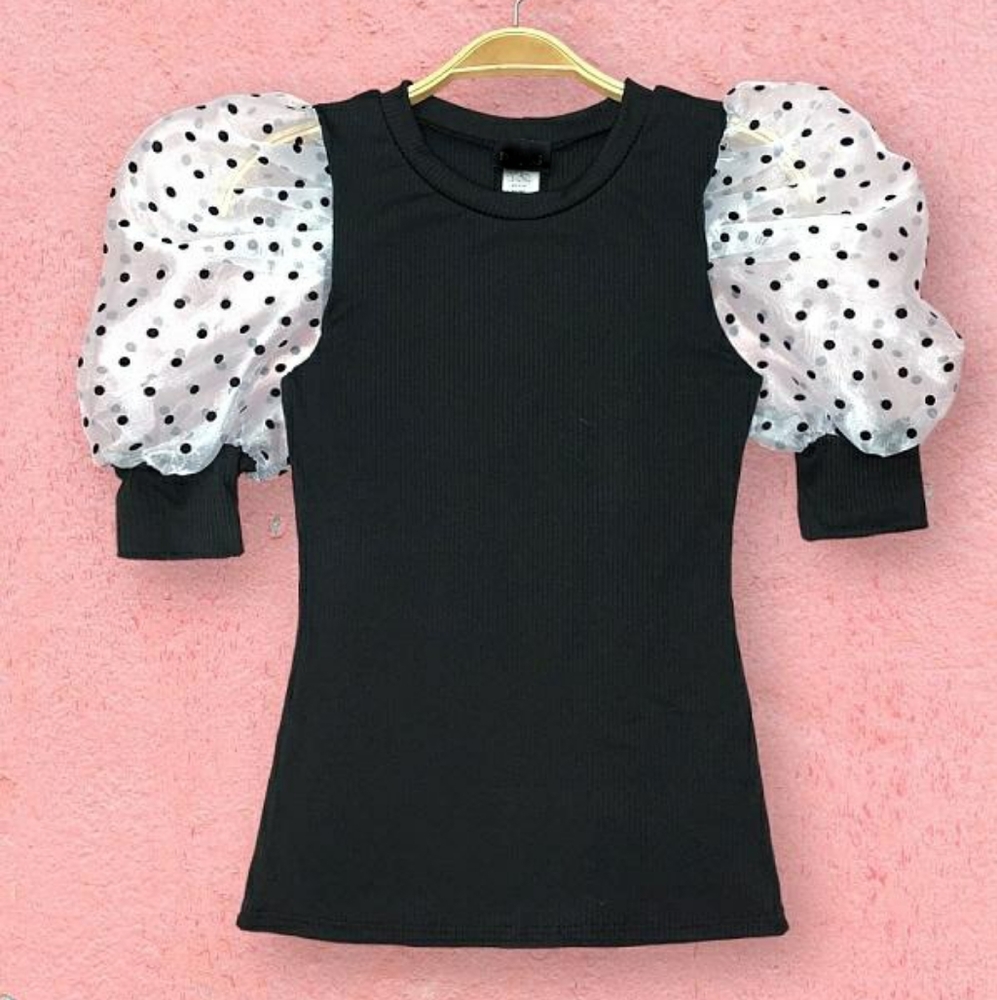 Puff Sleeves Top (S, M, L)